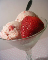 Strawberry Buttermilk Ice Cream