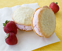 Strawberry Ice Cream Sandwiches