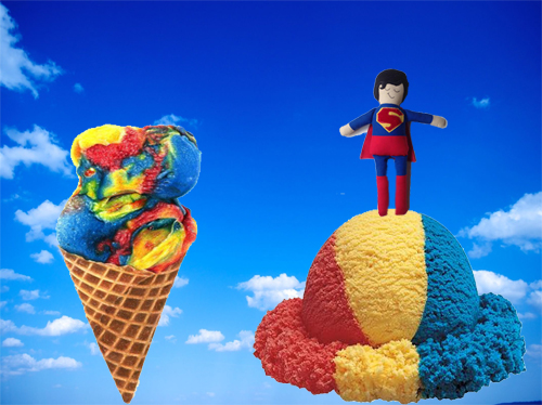  Superman  Icecream